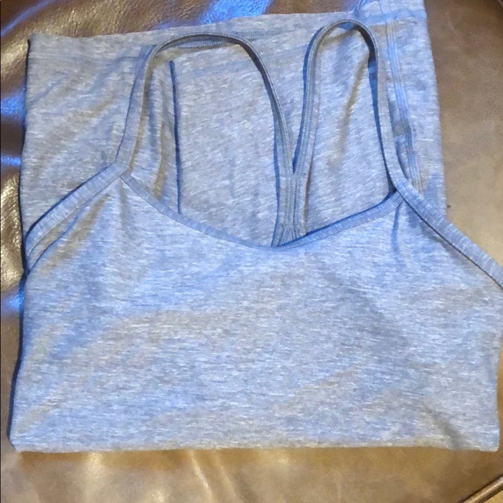 Gray lululemon yoga top